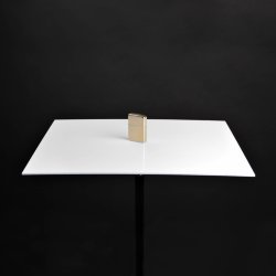 Столик предметный глянцевый, 25х30 см, белый