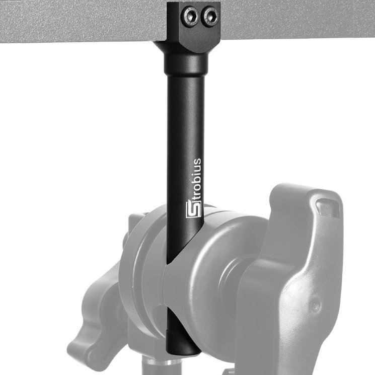 Концевик для фрост-рам Strobius 120х16 мм black
